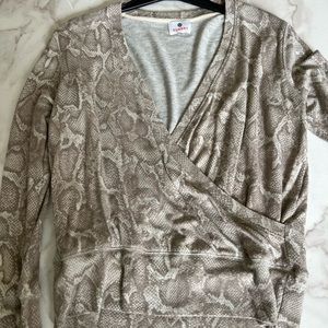 Sundry Snake Print Soft Cotton Shirt